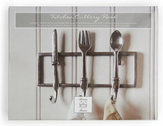 Promo βοΈ Riviera Maison Handdoekhaakjes - Kitchen Cutlery Hook - Zilver π₯ 4 Promo βοΈ Riviera Maison Handdoekhaakjes - Kitchen Cutlery Hook - Zilver π₯ - Afbeelding 4