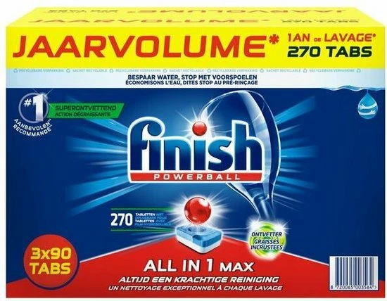 Coupon β Finish Powerball All In 1 Max Ontvetter Vaatwastabletten Jaarvolume - 270 Tabs π₯ 1 Coupon β Finish Powerball All In 1 Max Ontvetter Vaatwastabletten Jaarvolume - 270 Tabs π₯