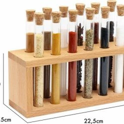 Coupon 💯 Reageerbuisjes Kruidenrek Set Van 12 Van Joy Kitchen | Reageerbuisjes Glas | Kruiden Houder | Kruiden Organizer | Kruidenpotjes | Kruidenrek Staand | Houten Decoratie | Keuken Organizers 💯 -Bosch verkoop 550x434