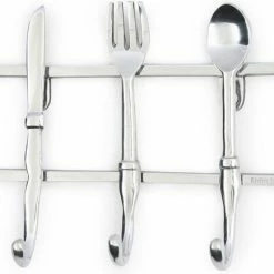 Promo ✔️ Riviera Maison Handdoekhaakjes - Kitchen Cutlery Hook - Zilver 🔥