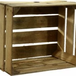 Beste deal ⭐ Merkloos Houten Fruitkist - 60L - Bruin ✨