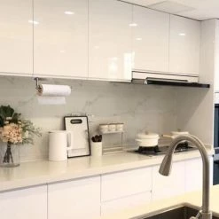 Korting 😉 LIXIN Keukenrolhouder - Keukenpapier Houder - Keukenaccessoires - Keuken - Keukenpapier - Roestvrij Staal - Zelfklevend - Zonder Boren - Zilver 🔥 -Bosch verkoop 550x442