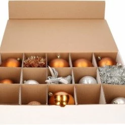 Uitgang 🔥 Bellatio Decorations Kerstballen Opbergbox - Vakjesdoos Voor 15 Kerstballen Van 10 Cm 😀 -Bosch verkoop 550x444 1