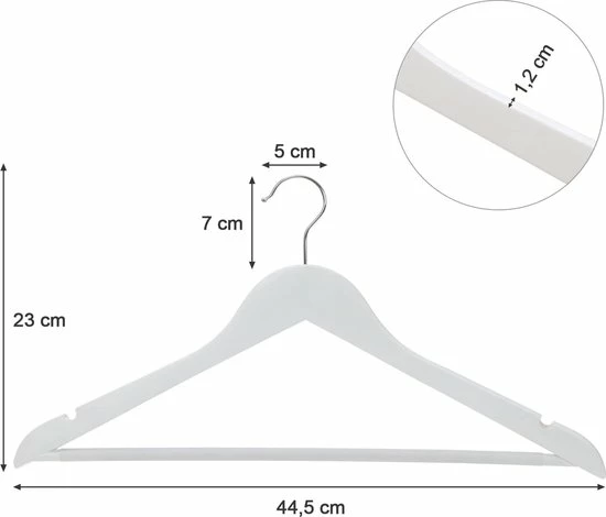 Gloednieuw โ ZaZa Home & Office ZAZA Home Houten Kleerhanger, 10 Stuks, Met Rok Inkepingen En Broekspijpen, Draaibare Haak, Wit ๐ 4 Gloednieuw โ ZaZa Home & Office ZAZA Home Houten Kleerhanger, 10 Stuks, Met Rok Inkepingen En Broekspijpen, Draaibare Haak, Wit ๐ - Afbeelding 4