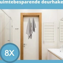 Groothandel 🎁 Minismus Deurhaak RVS - 8 Stuks Voor Ophangen Zonder Te Schroeven | Kapstok | Badkamer Haak | Keuken Haak| Roestvrijstaal | Kapstokken | Deurhaken | Ophanghaak | Deur Haken 🎁 -Bosch verkoop 550x476