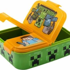 Uitgang 😀 Minecraft - Lunchbox - Broodtrommel - Multi Compartimenten + Incl. Aluminium Drinkbeker Van 400ml 🥰 -Bosch verkoop 550x485 4
