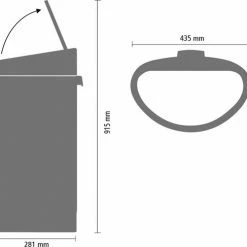 Beste Pirce ⌛ Brabantia Touch Bin Prullenbak - 40 L - Soft Beige 🛒 -Bosch verkoop 550x487 8