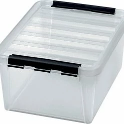 Kopen ⭐ Orthex Opbergboxen Met Deksel (14 Liter) 40 X 30 X 18 Cm - Transparant - Stapelbaar 🥰