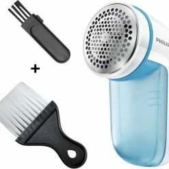 Groothandel ✨ Philips - Pluizenverwijderaar - Ontpluizer - Pluizendief - Draadloos - Elektrisch - Op Batterijen - Blauw + Extra Borstelset ✨