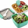 Aanbiedingen ❤️ Consumerce® Luxe Meerlaagse Lunchbox Met Vakjes Mintgroen – Lunchbox Volwassenen – Japanse Bento Box – Lunchbox Kinderen – Salade To Go – Brooddoos Volwassenen – Broodtrommel – Lunchtrommel – Salade Lunchbox – Saladebox – Salade Box ⭐