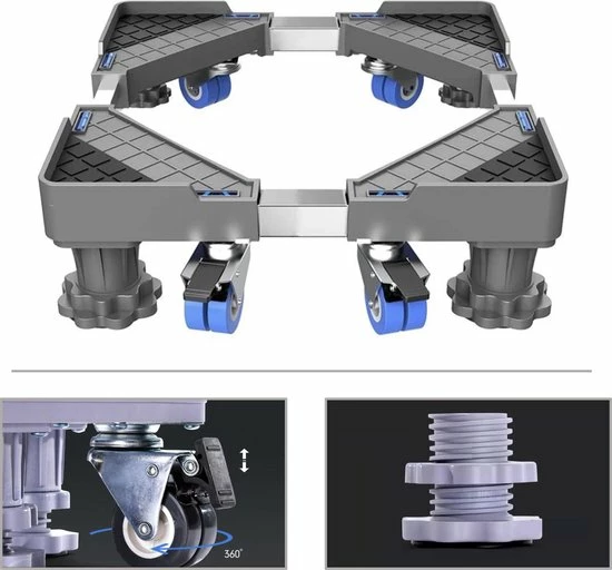 Hete verkoop ❤️ Merkloos STACK Wasmachine Verhoger | Witgoed Verhoger - Multitool - Trillingsdemper - Meubelroller - Meubeltransporter - Vaatwasser / Koelkast / Vriezer / Droger Ophoger - RVS Sokkel - Verstelbaar En Voorzien Van Wielen, Schokdempers En Waterpas 💯 1 Hete verkoop ❤️ Merkloos STACK Wasmachine Verhoger | Witgoed Verhoger - Multitool - Trillingsdemper - Meubelroller - Meubeltransporter - Vaatwasser / Koelkast / Vriezer / Droger Ophoger - RVS Sokkel - Verstelbaar En Voorzien Van Wielen, Schokdempers En Waterpas 💯