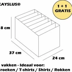 Nieuw ⭐ Kast Organizer - Lade Verdeler - 2 STUKS - LARGE - Opbergbox - Opbergmand - Organizer Kleding - Kayslus 😉 -Bosch verkoop 550x514