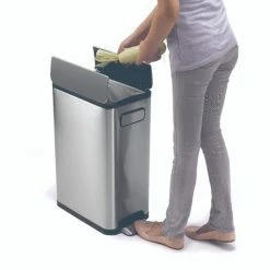 Groothandel 🔥 EKO Ecofly Step Bin Pedaalemmer - 45 L - Mat RVS 🎉 -Bosch verkoop 550x515 2