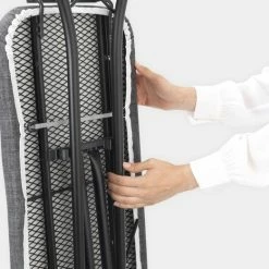 Uitgang 🌟 Brabantia Strijkplank A Met Strijkijzerhouder - 110 X 30 Cm - Denim Black 💯 -Bosch verkoop 550x522