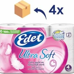 Beste recensies van 🔔 Edet Ultra Soft - 4-laags Wc Papier - 4 X 6 Rollen 😀
