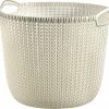 Beste Pirce 👏 Curver Knit Opbergmand - Rond - 30l - Wit 🤩