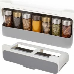 Goedkoopste ✔️ Into Stock Kruidenrek Met 6 Kruidenpotjes | Kruiden Organisator 😉