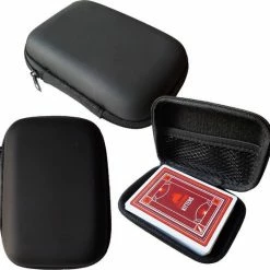 Beste Verkoop 🔔 Van Theo Kaartspel Koffertje - Klein Opbergdoosje - Kaarten Opberg Box - Multifunctioneel - Zwart ✔️