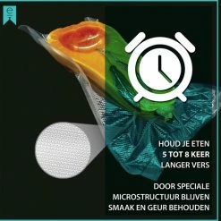 Goedkoopste ⌛ Edgics Vacuümzakken 40x30 Cm 100 Stuks - Vacuumzakken Voedsel - Sous Vide - Vacumeerzakken Met Microstructuur - BPA Vrij 😀 -Bosch verkoop 550x536 6