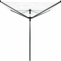 Nieuw ✨ Brabantia Lift-O-Matic Advance Droogmolen Met Kunststof Betonanker, Beschermhoes En Wasknijpertasje - 60 M - Metallic Grey 👏 -Bosch verkoop 550x537 3