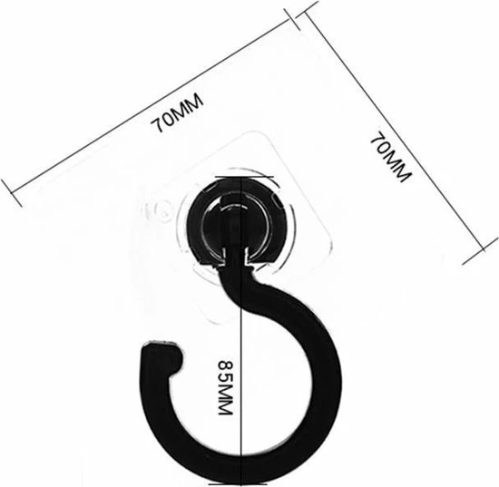 Gloednieuw π FSW-Products - 1 Stuk - Zelfklevende Ophanghaak - Plafondhaak - Zwart - Kunststof - Haak - Ophanghaken - Kledinghaken - Wandhaken - Muur - Handdoekhaak - Badkamerhaak - Keukenhaak π 2 Gloednieuw π FSW-Products - 1 Stuk - Zelfklevende Ophanghaak - Plafondhaak - Zwart - Kunststof - Haak - Ophanghaken - Kledinghaken - Wandhaken - Muur - Handdoekhaak - Badkamerhaak - Keukenhaak π - Afbeelding 2