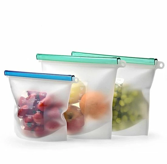 Hete verkoop 🧨 Greenz Products Siliconen Vershoudzakken - Set Van 8 ( 4x 1000ML + 4x 1500ML) -(Transparant, Rood, Groen, Blauw) - Duurzaam - Herbruikbaar - Vries & Hitte Bestendig - Meal Prep - Opbergzak Maatbeker Meal Prep Container 👏 8 Hete verkoop 🧨 Greenz Products Siliconen Vershoudzakken - Set Van 8 ( 4x 1000ML + 4x 1500ML) -(Transparant, Rood, Groen, Blauw) - Duurzaam - Herbruikbaar - Vries & Hitte Bestendig - Meal Prep - Opbergzak Maatbeker Meal Prep Container 👏 - Afbeelding 8