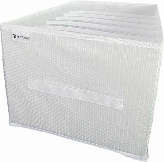 Uitgang βοΈ Flokoo Kleding Organizer - 3 Stuks - Wit/Wit - Opberger Voor Broeken, T-shirts, Overhemden En Topjes π 3 Uitgang βοΈ Flokoo Kleding Organizer - 3 Stuks - Wit/Wit - Opberger Voor Broeken, T-shirts, Overhemden En Topjes π - Afbeelding 3