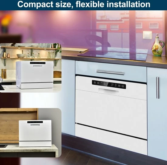 Groothandel ✔️ Merax WQP6-8411 Mini Vaatwasser - Camping Vaatwassers – Wit ⌛ 9 Groothandel ✔️ Merax WQP6-8411 Mini Vaatwasser - Camping Vaatwassers – Wit ⌛ - Afbeelding 9