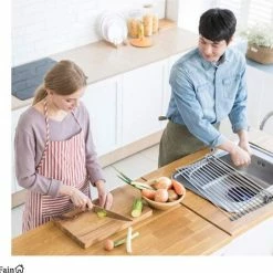 Beste Verkoop 🔔 Fain® Luxe Afdruiprek – Pannenonderzetter Hittenbestendig – Grijs Met RVS – 45 X 35 Cm – Afkoelrooster – Afdruiprek Voor Boven Gootsteen – Afdruiprek Oprolbaar – Afdruipmat – Afdruiprooster - Afdruiprek Metaal 👏 -Bosch verkoop 550x543 6