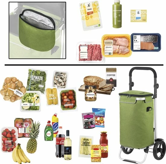 Coupon ๐ฏ Shoppingcruiser ® ‘Allround’ Boodschappentrolley | Boodschappenwagen Met Koelvak | Afneembare Schoudertas | Waterafstotend | Groen ๐ฅ 9 Coupon ๐ฏ Shoppingcruiser ® ‘Allround’ Boodschappentrolley | Boodschappenwagen Met Koelvak | Afneembare Schoudertas | Waterafstotend | Groen ๐ฅ - Afbeelding 9
