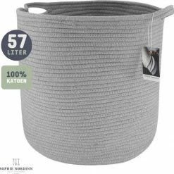 Beste recensies van 👍 Sophie Nørdinn Bestseller #1 Opbergmand Van Sophie Nordinn® - Mand Goteborg (Grijs Groot) - Wasmand - Waszak - 57 L 🎉