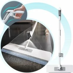 Begroting 🎁 Powarkleen - Vloerwisser Met Spray - Incl. 2 Microvezel Doeken ⭐