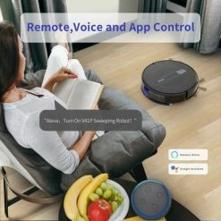 Korting 🔥 Sysperl V41 Robotstofzuiger - Zwart | Met Dweilfunctie + Afstandsbediening - Black Friday 2022 💯 -Bosch verkoop 550x550 100