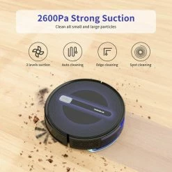 Korting 🔥 Sysperl V41 Robotstofzuiger - Zwart | Met Dweilfunctie + Afstandsbediening - Black Friday 2022 💯 -Bosch verkoop 550x550 103