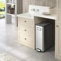 Groothandel 🔥 EKO Ecofly Step Bin Pedaalemmer - 45 L - Mat RVS 🎉 -Bosch verkoop 550x550 109