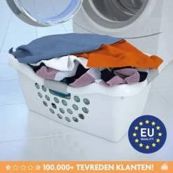 Goedkoopste 🎉 LaundrySpecialist® Praktische Wasmand 45x33 Cm – Ca. 28l Inhoud - Wit 🔔 -Bosch verkoop 550x550 117