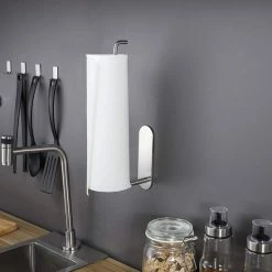 Korting 😉 LIXIN Keukenrolhouder - Keukenpapier Houder - Keukenaccessoires - Keuken - Keukenpapier - Roestvrij Staal - Zelfklevend - Zonder Boren - Zilver 🔥 -Bosch verkoop 550x550 139