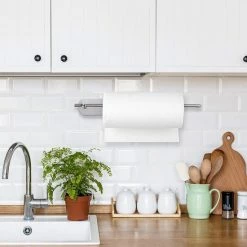 Korting 😉 LIXIN Keukenrolhouder - Keukenpapier Houder - Keukenaccessoires - Keuken - Keukenpapier - Roestvrij Staal - Zelfklevend - Zonder Boren - Zilver 🔥 -Bosch verkoop 550x550 140