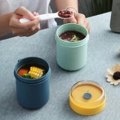 Top 10 😀 Bondoo Soepbeker Magnetron Met Hendel 500ml - Hitte Bestendige Beker - Lunchcontainer - Yoghurt To Go - Soepbeker To Go - Inclusief Lepel/vork 🎉 -Bosch verkoop 550x550 212