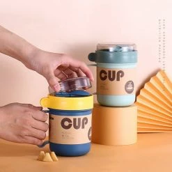 Top 10 😀 Bondoo Soepbeker Magnetron Met Hendel 500ml - Hitte Bestendige Beker - Lunchcontainer - Yoghurt To Go - Soepbeker To Go - Inclusief Lepel/vork 🎉 -Bosch verkoop 550x550 217