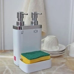 Aanbiedingen 🎁 Primanova Gootsteenorganizer - Viva Keuken Zeepdispenser Met Sponshouder | Wit 👍 -Bosch verkoop 550x550 250