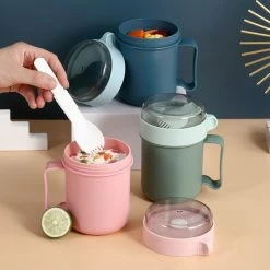 Korting 💯 Bondoo Soepbeker Magnetron Met Hendel - Roze 500ml - Hitte Bestendige Beker - Lunchcontainer - Yoghurt To Go - Soepbeker To Go - Inclusief Lepel/vork 👏 -Bosch verkoop 550x550 262