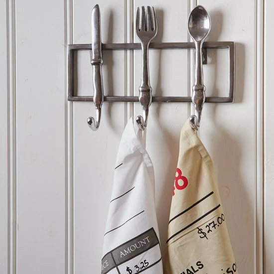 Promo βοΈ Riviera Maison Handdoekhaakjes - Kitchen Cutlery Hook - Zilver π₯ 3 Promo βοΈ Riviera Maison Handdoekhaakjes - Kitchen Cutlery Hook - Zilver π₯ - Afbeelding 3