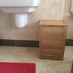 Begroting ❤️ ZD Trading Bambae Luxe Wassorteerder Van Bamboe - Inclusief Wasbare Zak Van Canvas - 100 L - Bruin 🧨 -Bosch verkoop 550x550 299