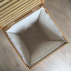 Begroting ❤️ ZD Trading Bambae Luxe Wassorteerder Van Bamboe - Inclusief Wasbare Zak Van Canvas - 100 L - Bruin 🧨 -Bosch verkoop 550x550 302