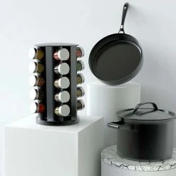 Beste recensies van 🎁 Merkloos Draaibaar Kruidenrek Met 20 Kruidenpotjes - Kruidenrek Staand - Aanrecht Organiser - Glazen Potjes Met Deksel - Inclusief 32 Etiketten En 1 Uitwisbare Stift - Ronde Afwerking - Zwart 🥰 -Bosch verkoop 550x550 305