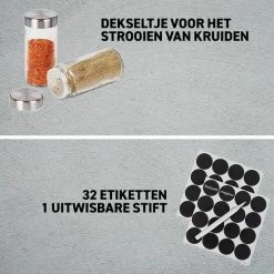 Beste recensies van 🎁 Merkloos Draaibaar Kruidenrek Met 20 Kruidenpotjes - Kruidenrek Staand - Aanrecht Organiser - Glazen Potjes Met Deksel - Inclusief 32 Etiketten En 1 Uitwisbare Stift - Ronde Afwerking - Zwart 🥰 -Bosch verkoop 550x550 306