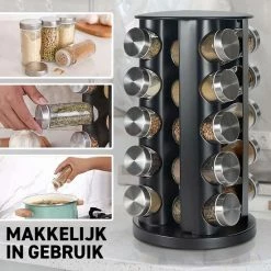 Beste recensies van 🎁 Merkloos Draaibaar Kruidenrek Met 20 Kruidenpotjes - Kruidenrek Staand - Aanrecht Organiser - Glazen Potjes Met Deksel - Inclusief 32 Etiketten En 1 Uitwisbare Stift - Ronde Afwerking - Zwart 🥰 -Bosch verkoop 550x550 308