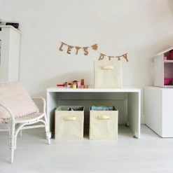 Korting 🌟 LifeGoods Kast Organizers - 6 Stuks - 20L - Textiel - Beige 🔥 -Bosch verkoop 550x550 310