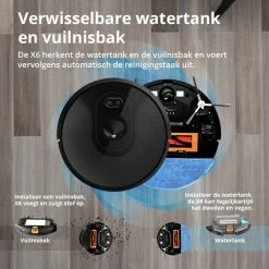 Beste recensies van 🔔 Reinico® - Robotstofzuiger - Robotstofzuiger Met Dweilfunctie - X6 Irobot - Roomba - APP Virtuele Barrière - Breekpunt Continue Reiniging - Reiniging Gebied Tekenen Op Kaart - Zwart - Grootte 330*330*76 Mm - Vuilnisbak 600ml 🌟 -Bosch verkoop 550x550 332